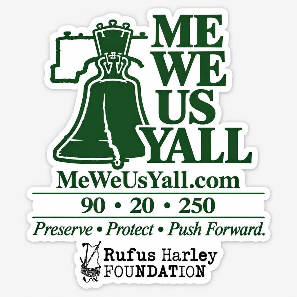 ME WE US YALL Logo Sticker